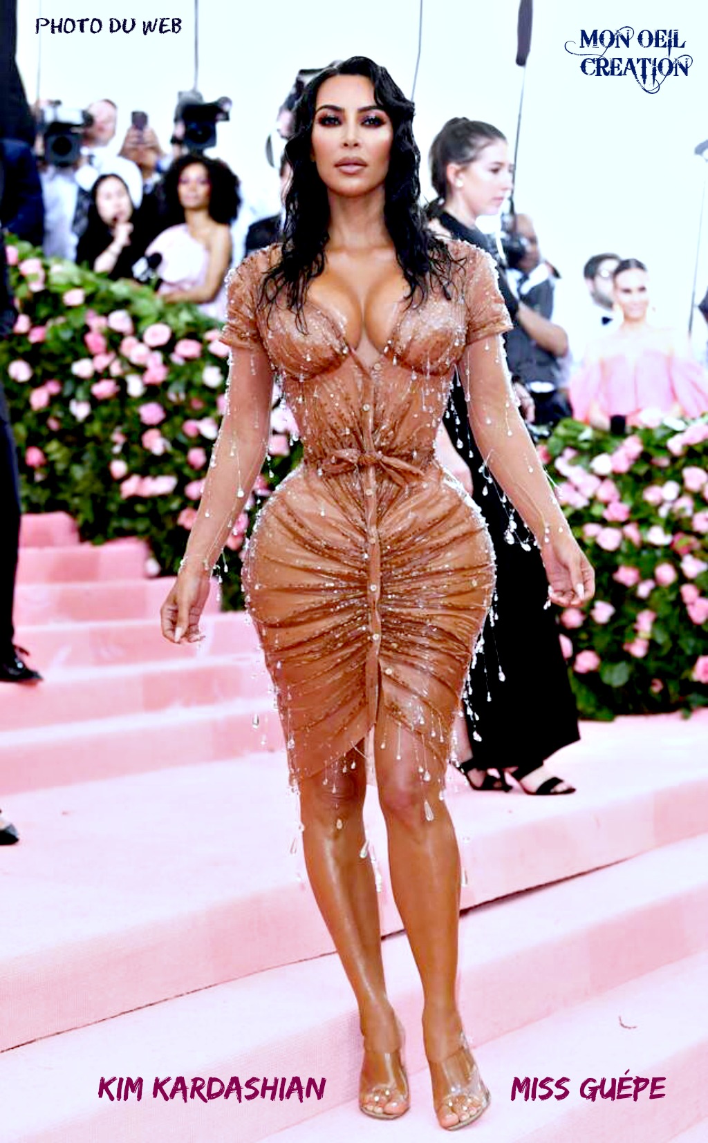 AG18. Portrait - 2019 Met Gala Red Carpet Fashions Kim kardashian