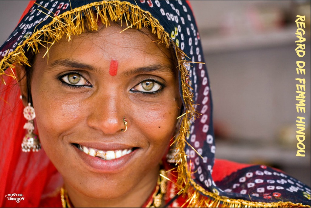 AH17. Portrait - Regard de Femme Hindou