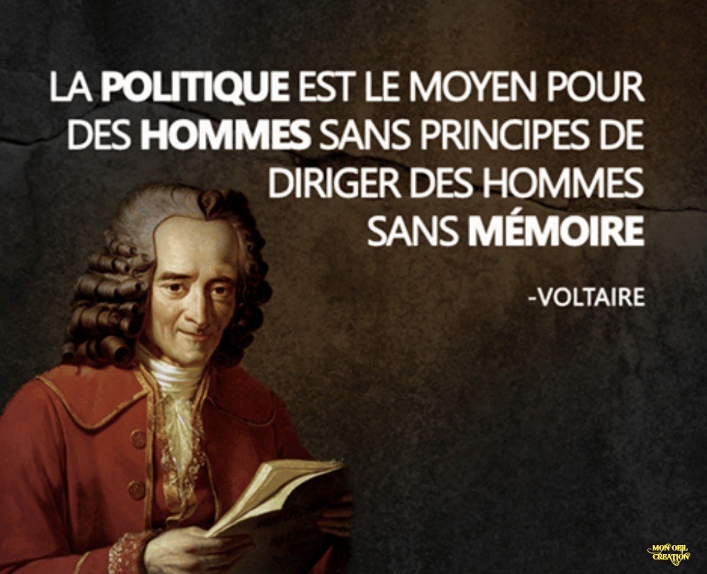 AL19 . Politique - Citation de Voltaire