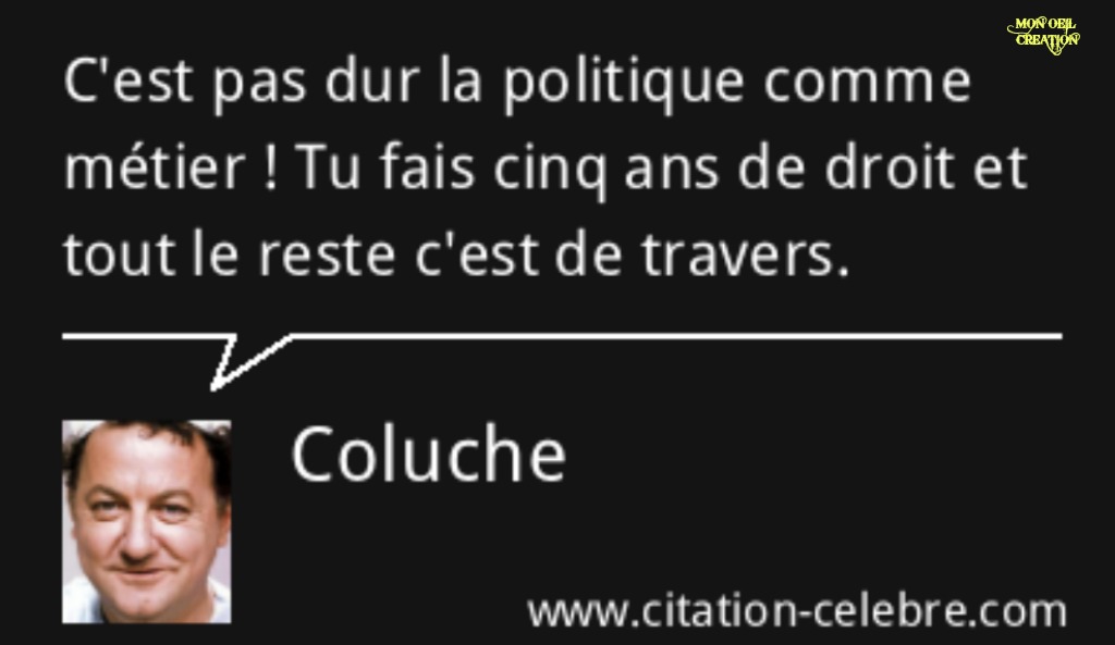 AL26. Politique - Citation coluche