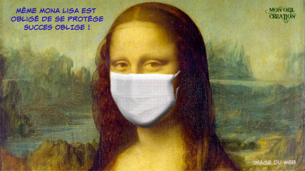AM3. Portrait - Mona Lisa & Le Corona Virus