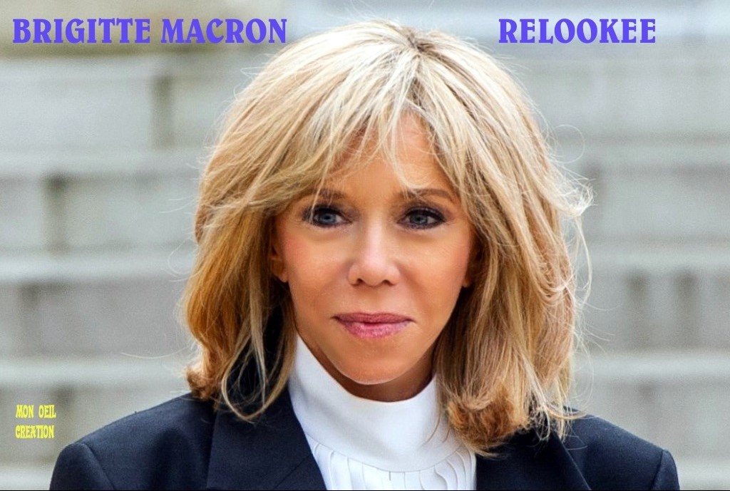 AN30. Portrait - Brigitte Macron Relookee