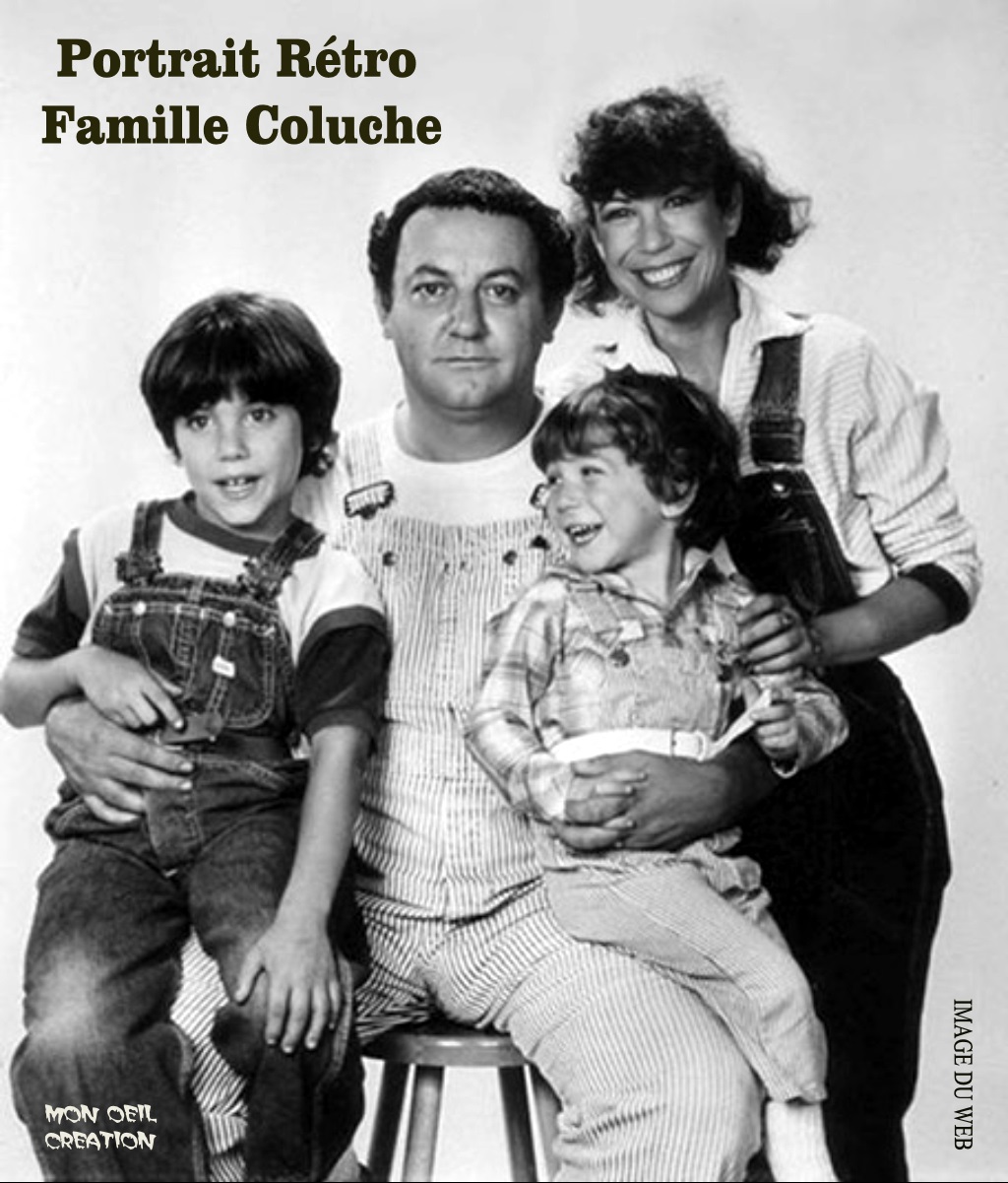 AR27. Portrait - Famille Coluche