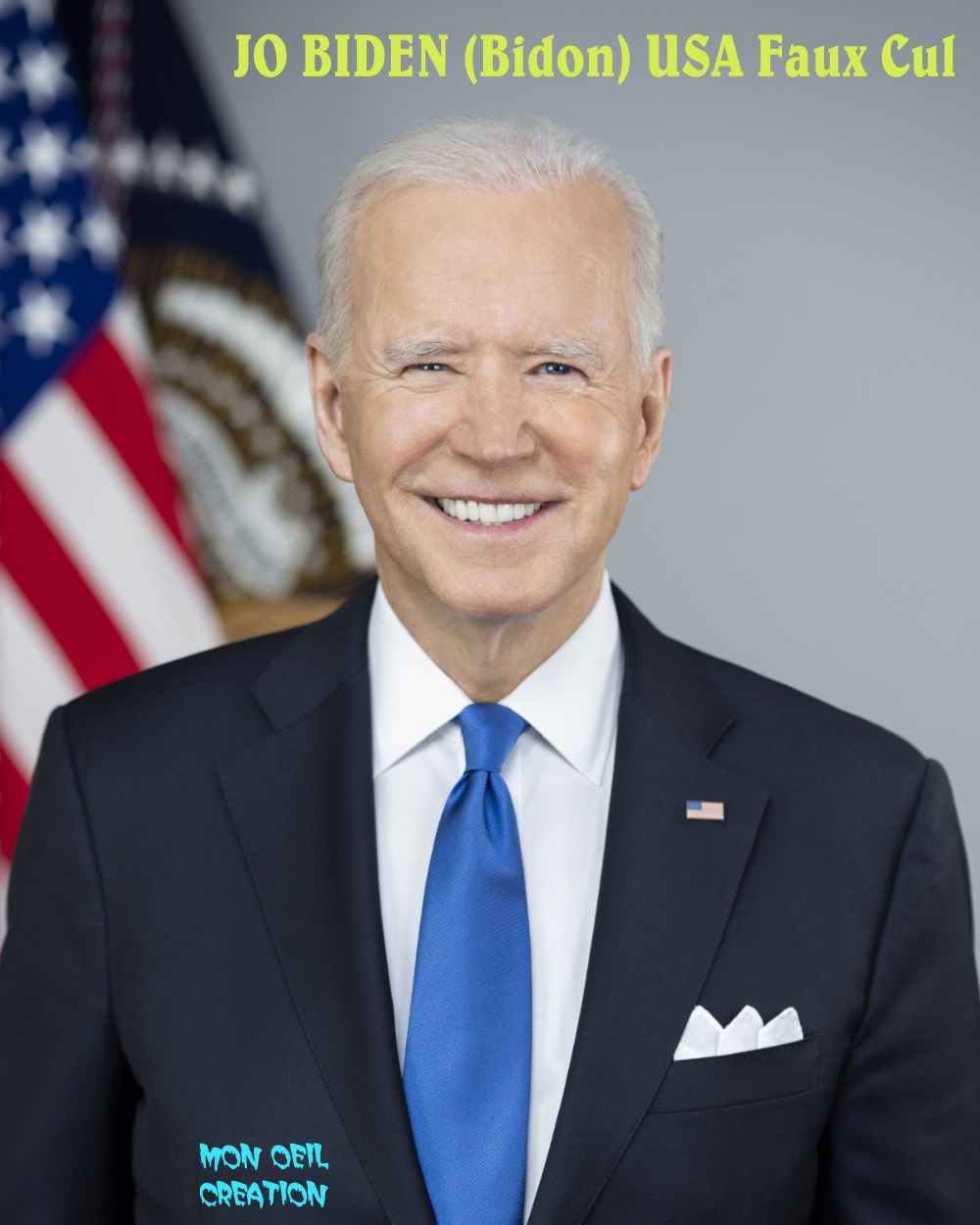 AV7. Portrait - Joe Biden President USA Faux Cul