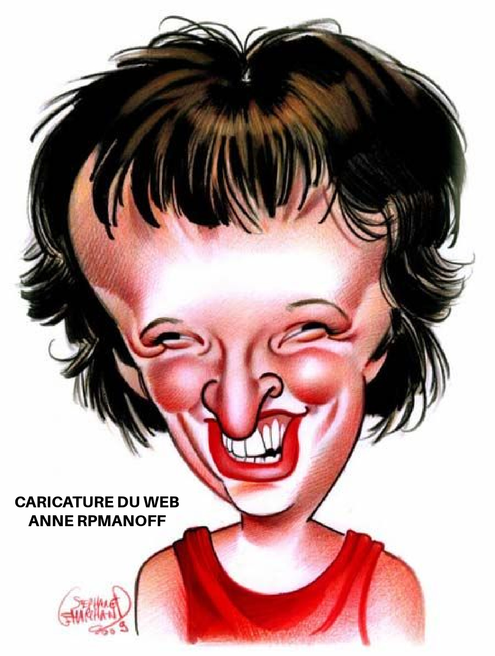 AW28. Portrait - Caricature du Web Anne Romanoff