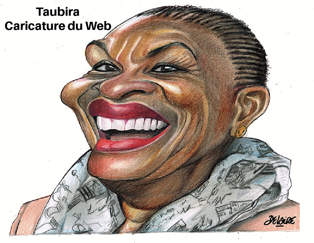 AX10. Portrait - Caricature du Web Taubira