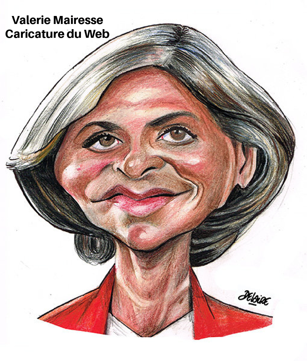 AX12. Portrait - Valerie Mairesse Caricature du Web
