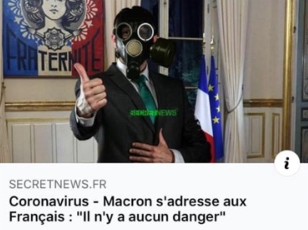 AX13. Politique . Macron & Le Masque