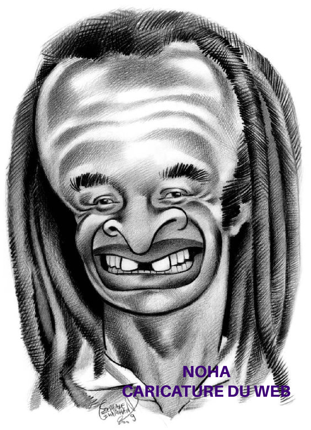 AX13. Portrait - Caricature du Web Noha