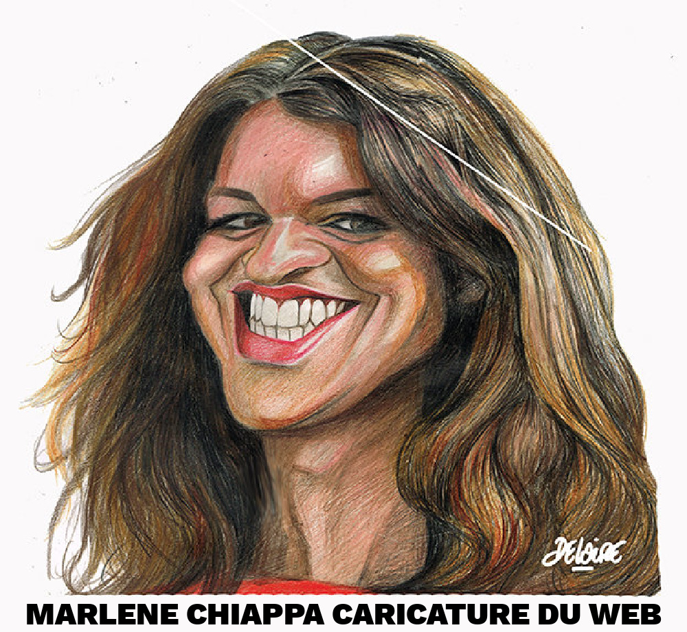 AX7. Portrait - Marlene Chiappa Caricature du Web