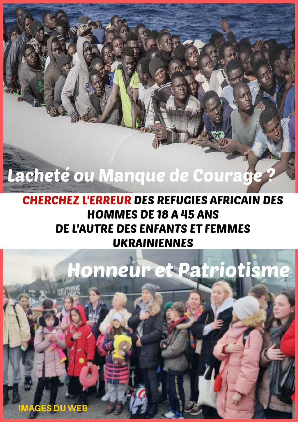 BI29. Politique - Les Réfugiés D'Afrique & Ukraine NO COMMENT !!!
