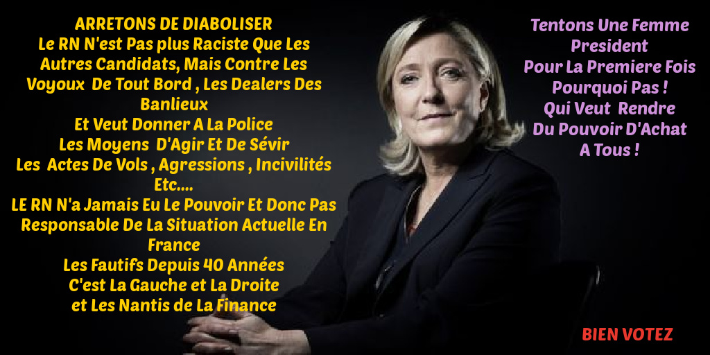 BJ13. Politique - Marine Le Pen