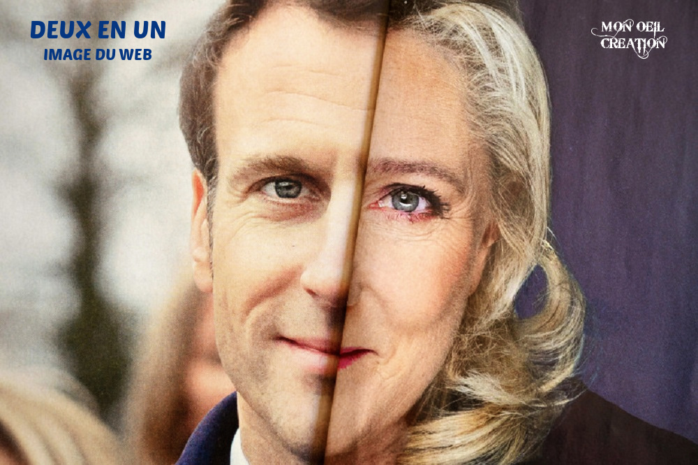 BJ26. Politique - Emmanuel Macron & Marine Le Pen