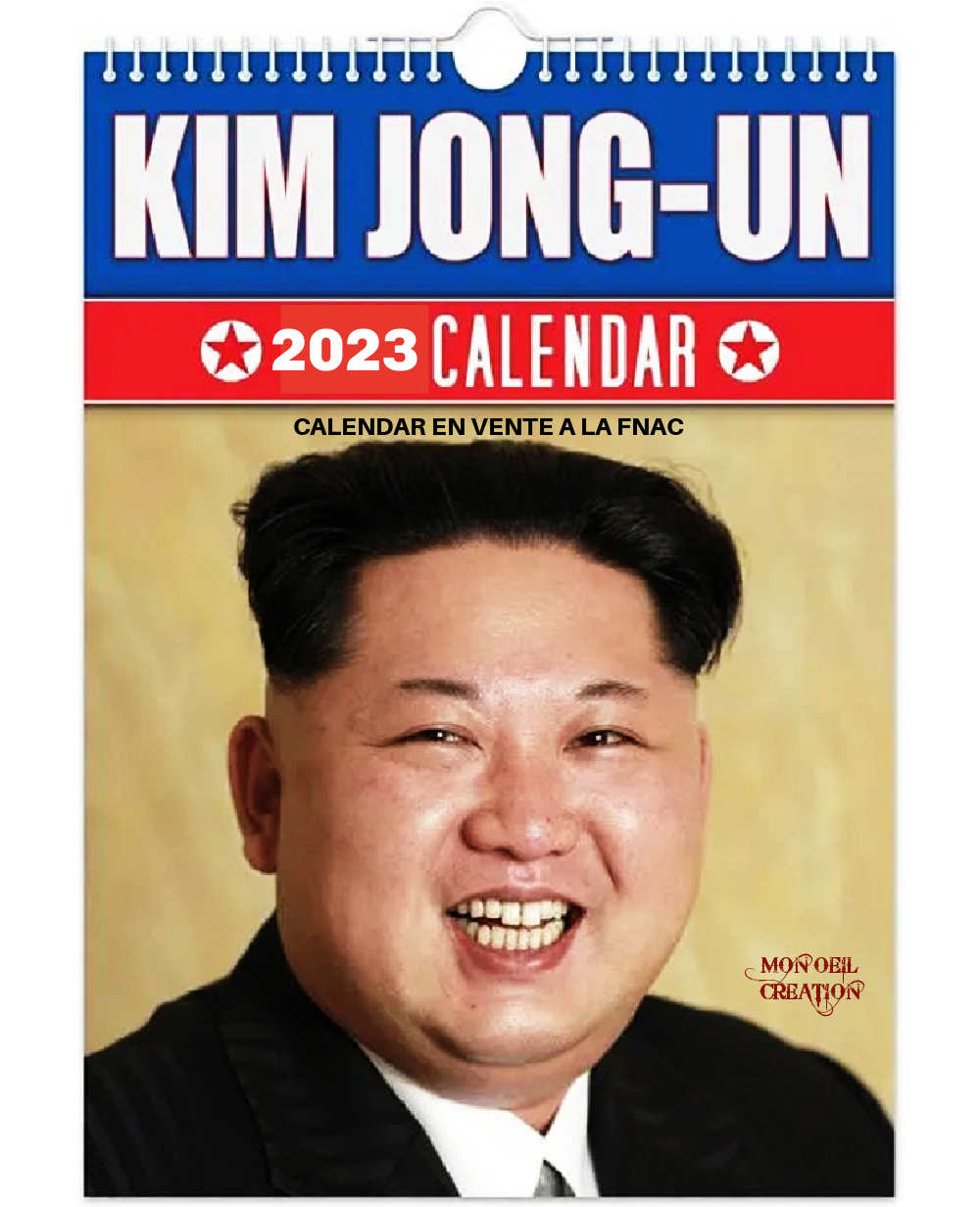 BS11. Politique - kim Jong Calendrier Mural-2023 Drole