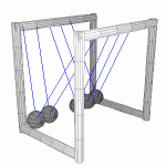 R15.-Humour-Théorie-de-Newton-Cradle-5-Ball-System-In-3D-2-Ball-Swing.gif